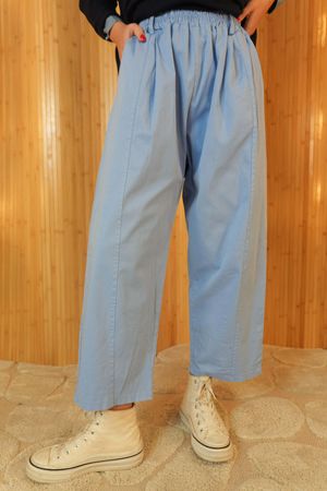 Gaberdine Barrel Pant Denim